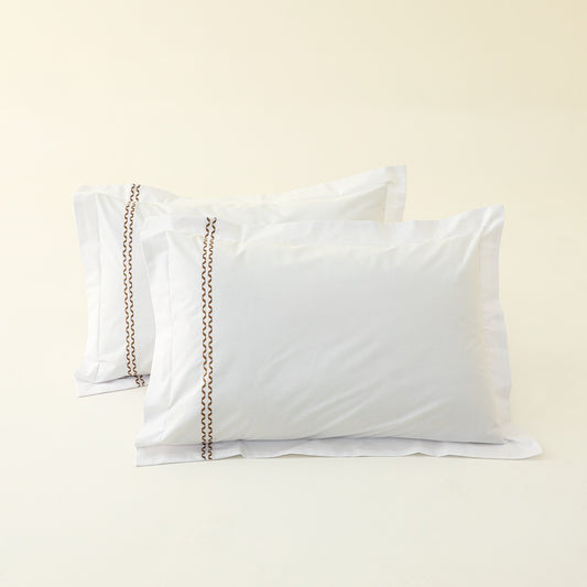 Embellished Pillow Covers - Pair