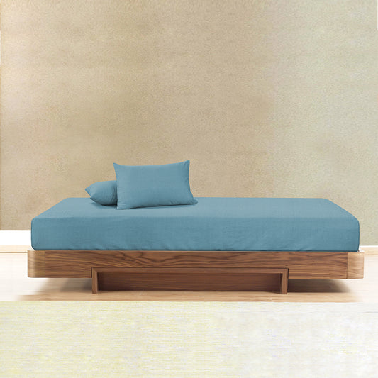 Blue Fitted Sheet Set