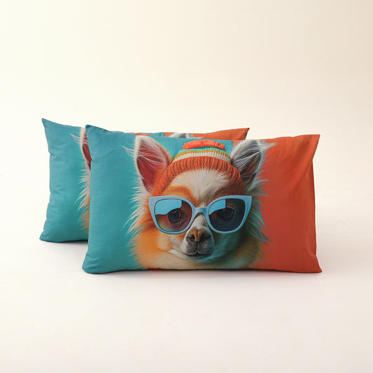Digital Printed Pillow Covers (Pack of 2)