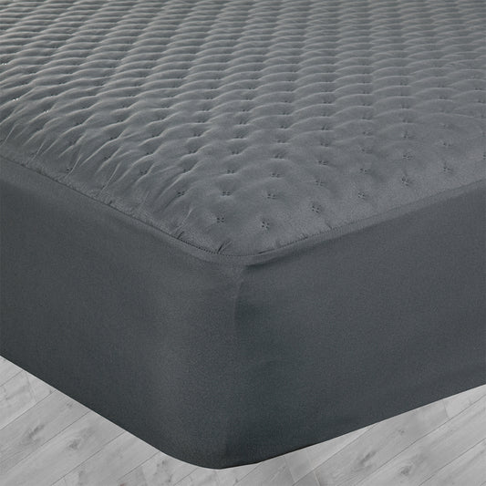 Anthracite Microfiber Ultrasonic Waterproof Mattress Protector