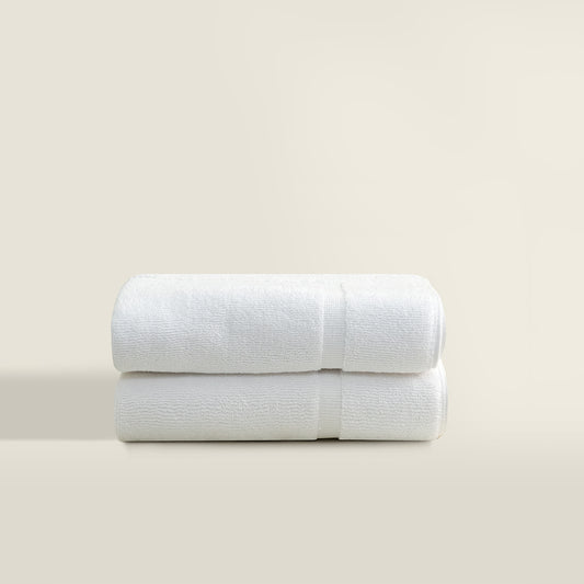 Luxury Cotton Towels - White (Pack of 2)