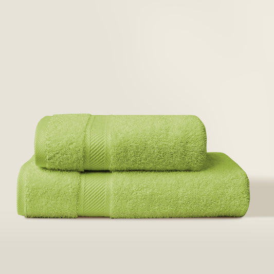 Luxury Cotton Towels - Lime (Pack of 2)