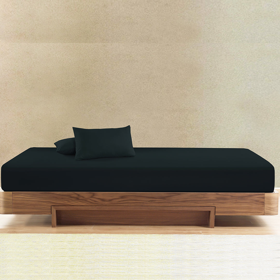 Microfiber Fitted Sheet Set - Bottle Green