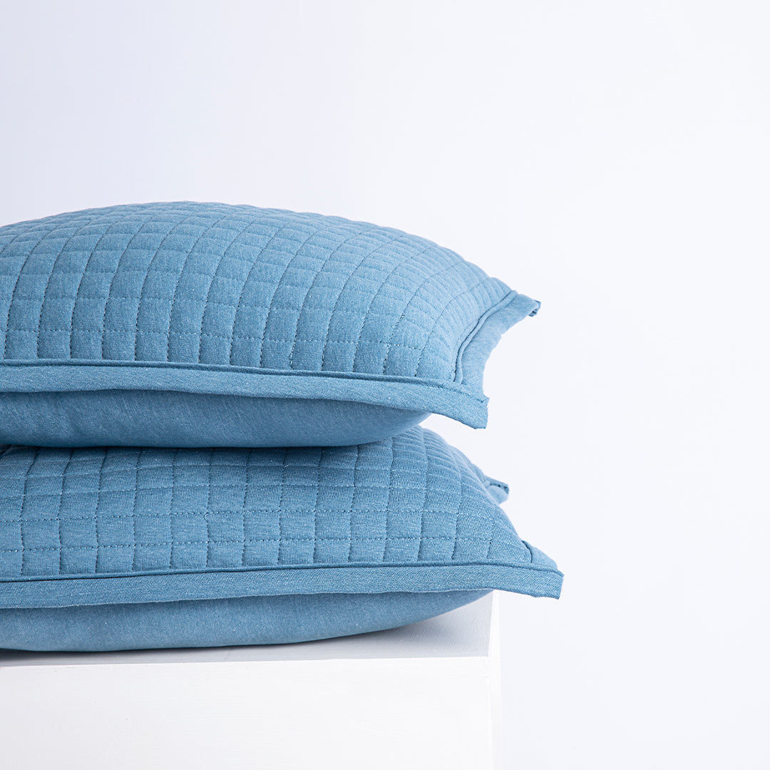 Blue Jersey Cushions (Pack of 2)