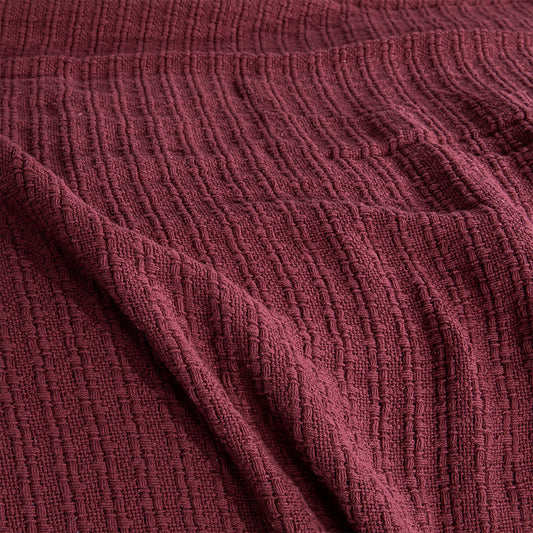 mahee.pk cordovan red blanket 