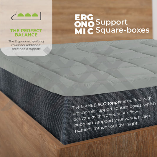 Silver Grey Extra Thick Mattress Topper 