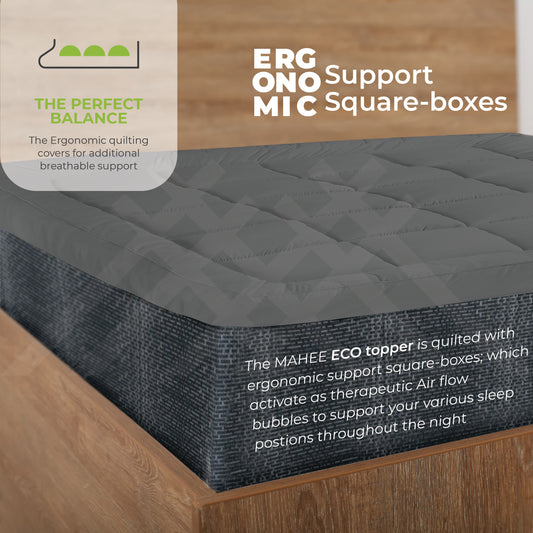 Anthracite Micro Extra Thick Mattress Topper